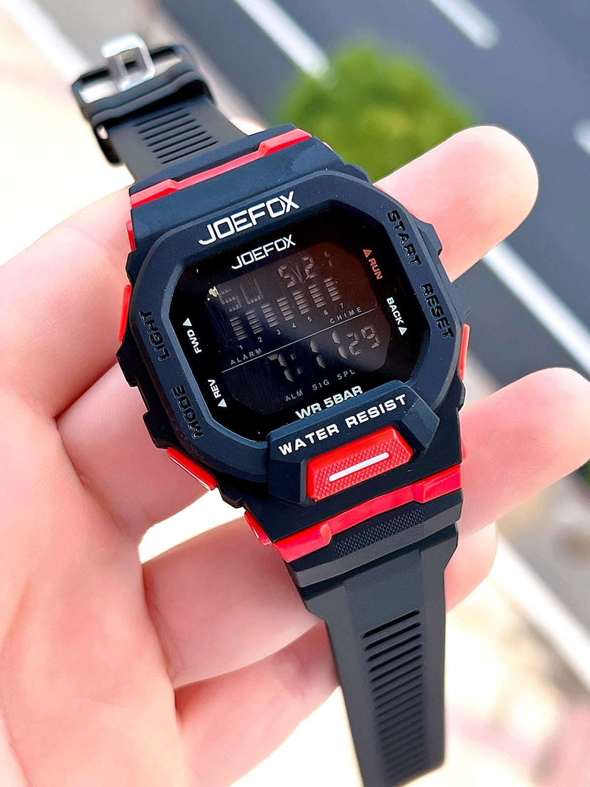 Joefox G-SHOCK Kasa Siyah/Kırmızı Digital 5 Atm Suya Dayanıklı 2 Joefox G-SHOCK Kasa Siyah/Kırmızı Digital 5 Atm Suya Dayanıklı 2