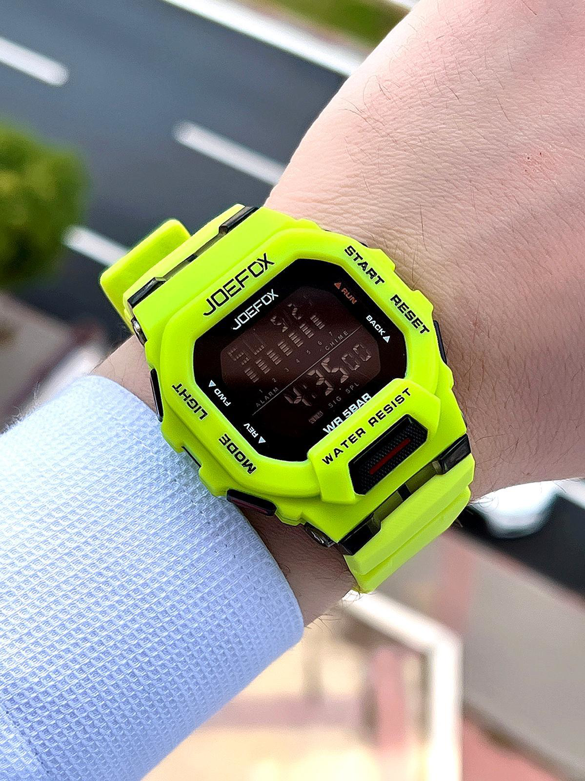 Joefox G-SHOCK Kasa Yeşil/Siyah Digital 5 Atm Suya Dayanıklı 2 Yı Joefox G-SHOCK Kasa Yeşil/Siyah Digital 5 Atm Suya Dayanıklı 2 Yı