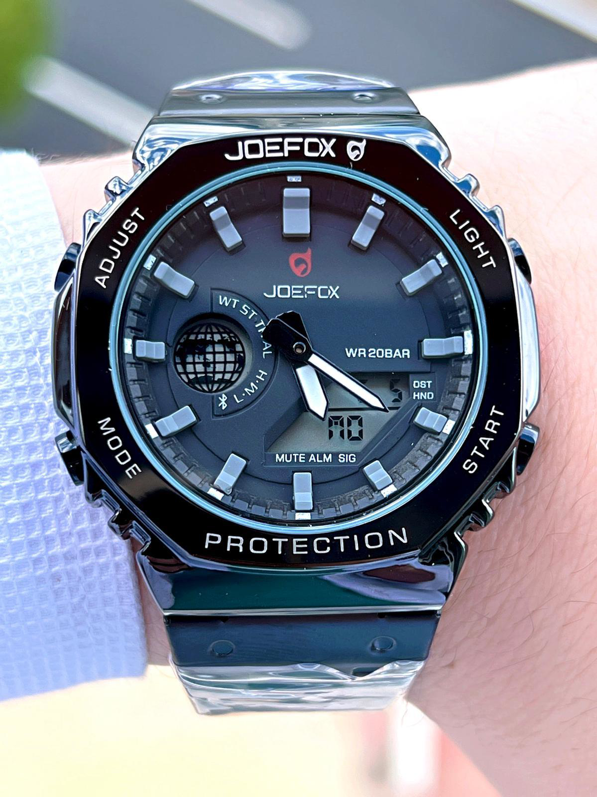 Joefox G-SHOCK Kasa Siyah Dijital/Analog 5 Atm Suya Dayanıklı 2 Y Joefox G-SHOCK Kasa Siyah Dijital/Analog 5 Atm Suya Dayanıklı 2 Y