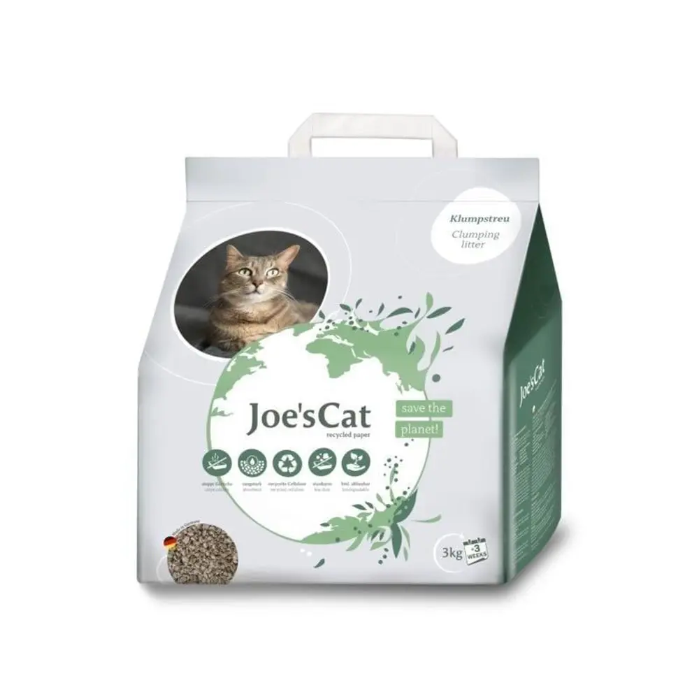 Joe's Cat Topaklanan Kağıt Kedi Kumu 3kg Joe's Cat Topaklanan Kağıt Kedi Kumu 3kg