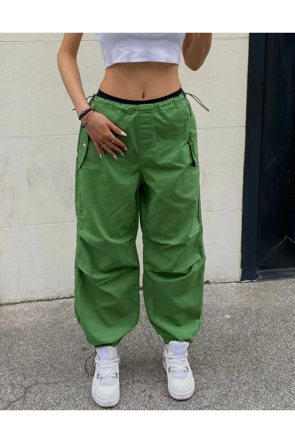 JOGGER LASTİKLİ CEP DÜĞMELİ TACTİCAL BAGGY PANTOLON