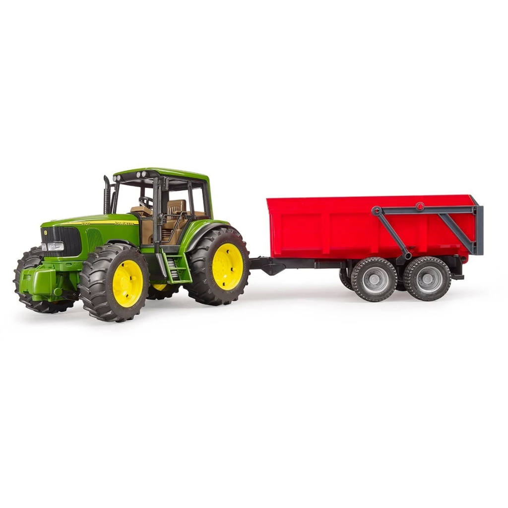 John Deere 6920 Traktör Ve Kırmızı Römorku John Deere 6920 Traktör Ve Kırmızı Römorku