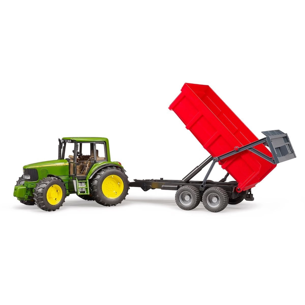 John Deere 6920 Traktör Ve Kırmızı Römorku John Deere 6920 Traktör Ve Kırmızı Römorku