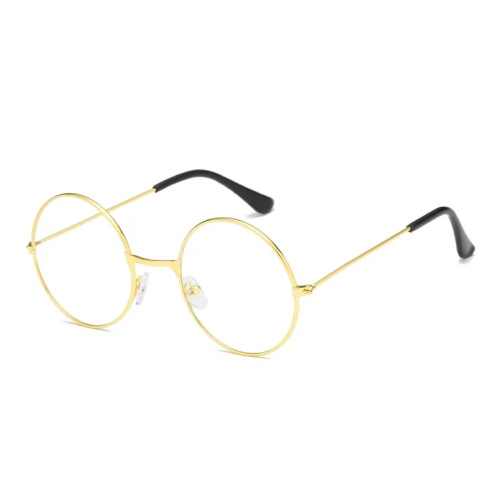 John Lennon Tarzı Gold Çerçeveli Şeffaf Gözlük John Lennon Tarzı Gold Çerçeveli Şeffaf Gözlük