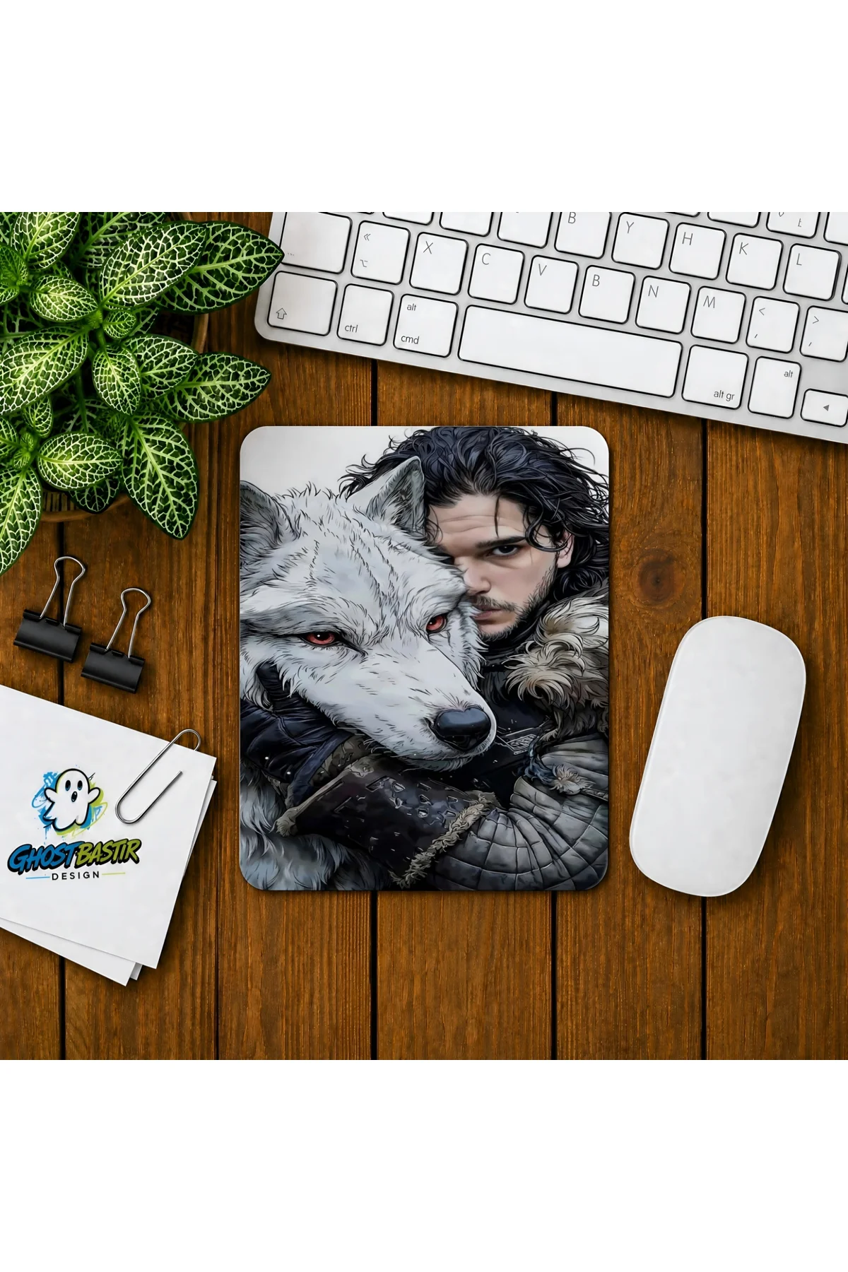 John Snow Baskılı Oyuncu Mousepad 0106