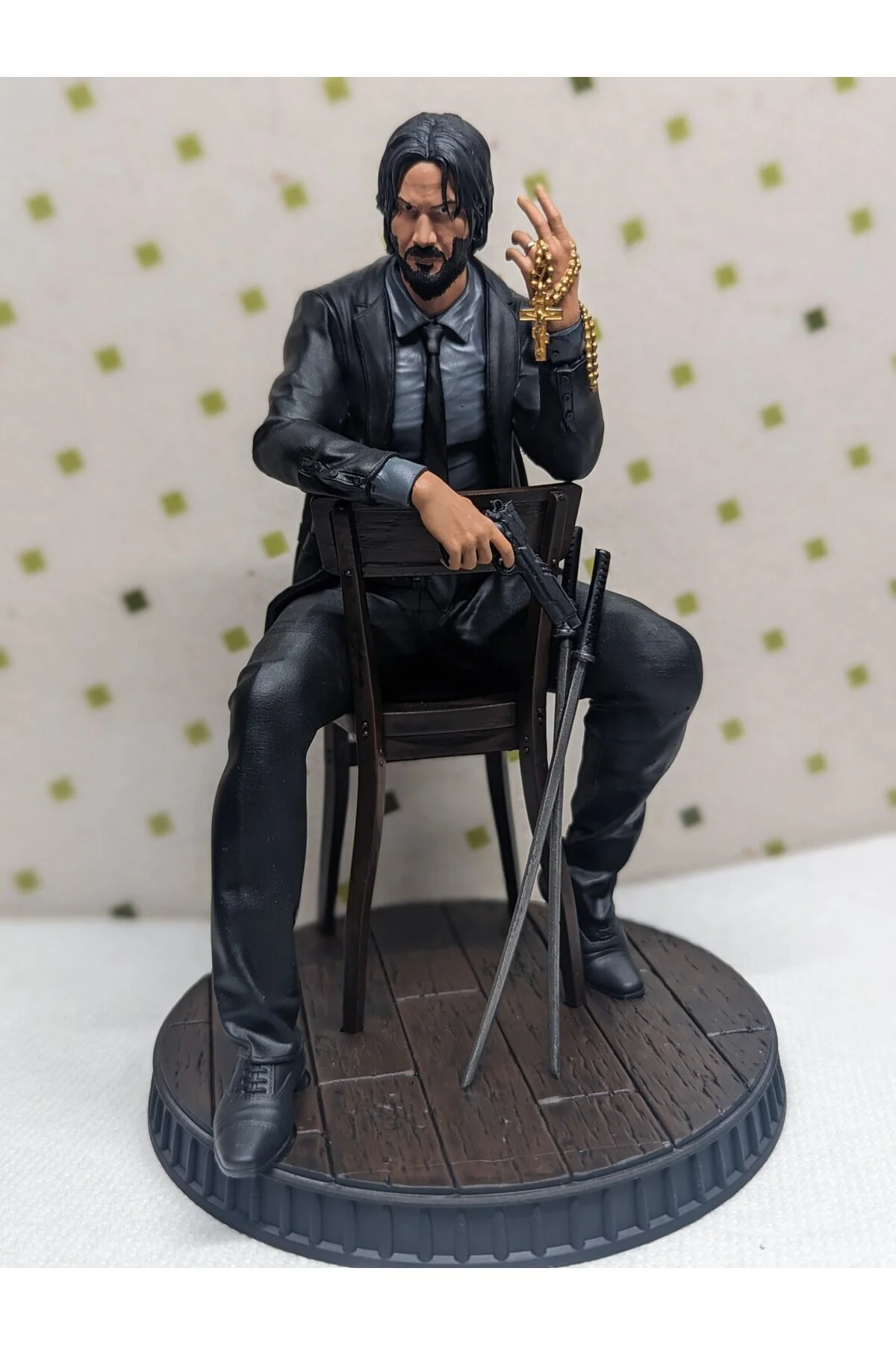 John Wick Figür Keanu Reeves Masaüstü Dekoratif Obje 18CM
