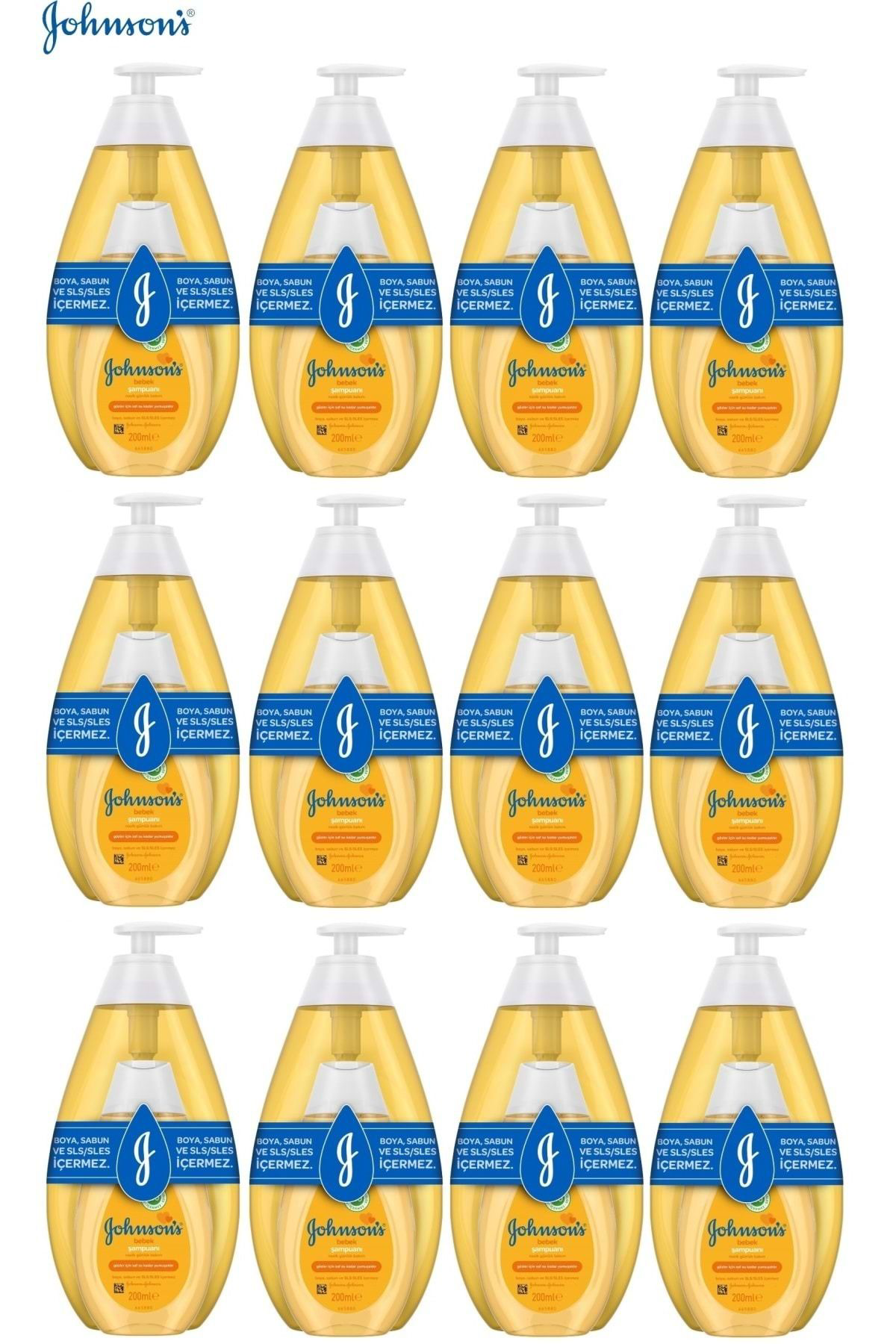 Johnsons Baby Bebek Şampuanı Klasik 750ml+200 Hediye (12 Li Set)