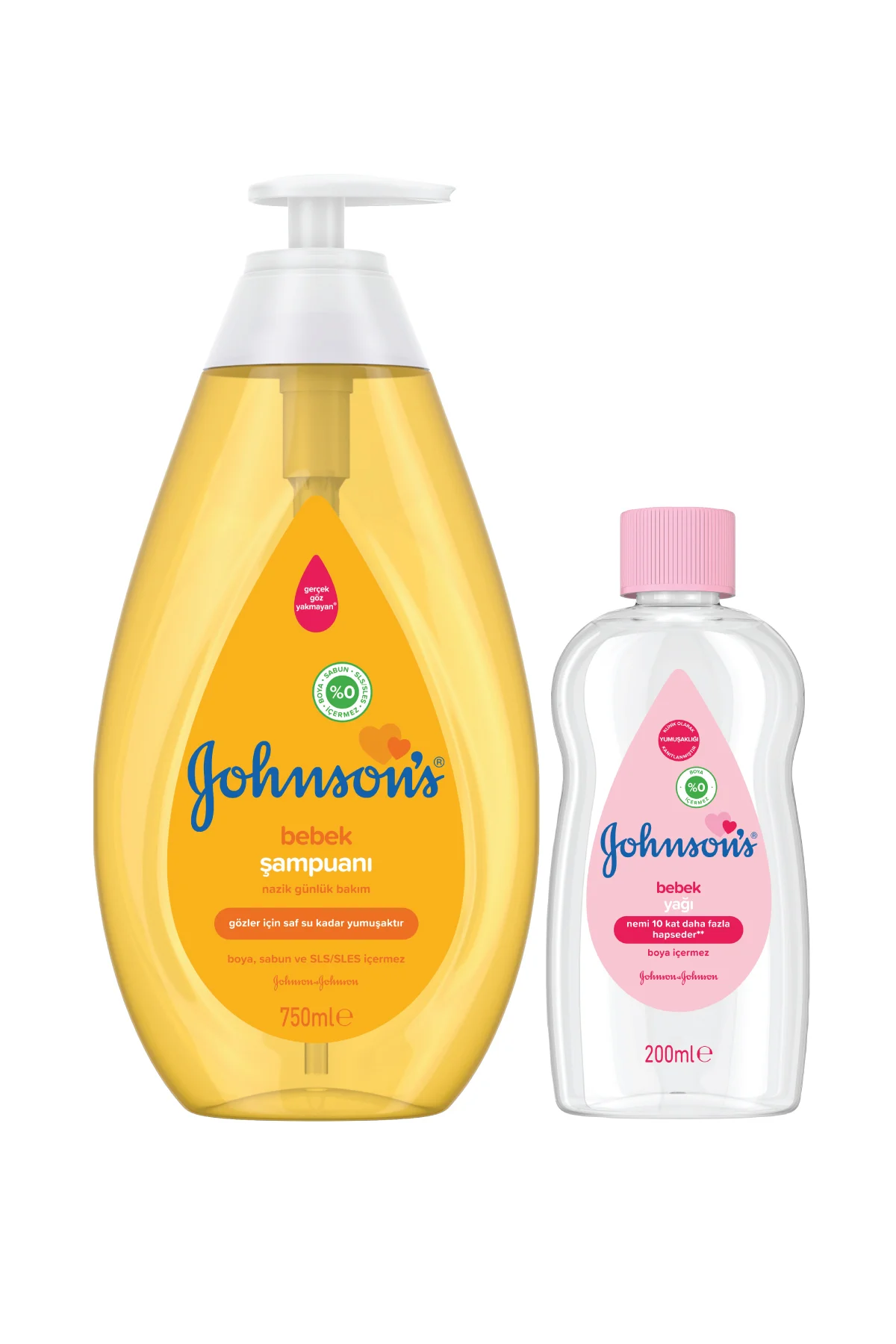 Johnsons Baby Gold Şampuan 750 ml Yağ Set 200 ml