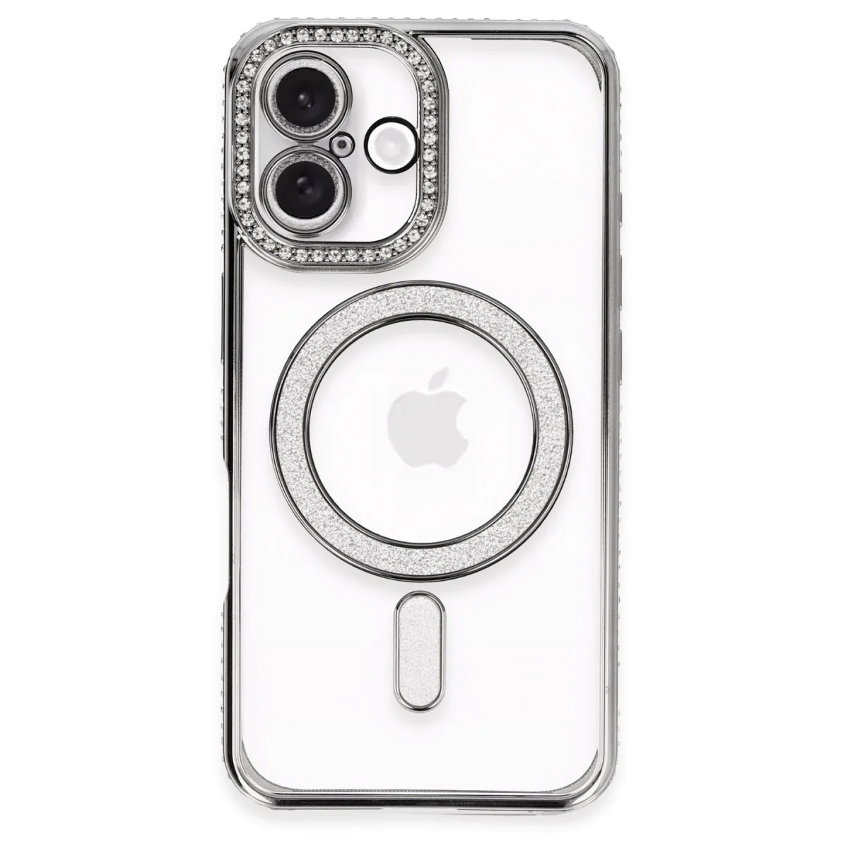 Joke Simli Magneticsafe Kılıf - iPhone 16 Plus Gri