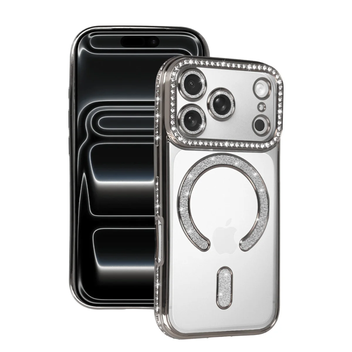 Joke Simli Magneticsafe Kılıf - iPhone 17 Pro Gümüş