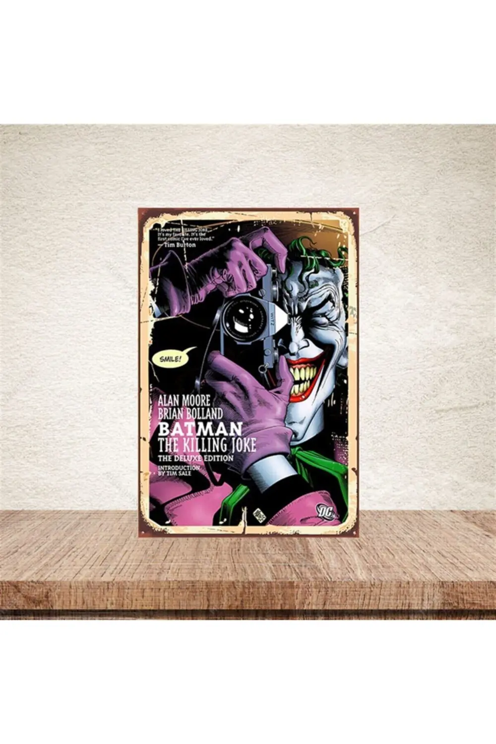 Joker 20-30 cm Retro Ahşap Poster