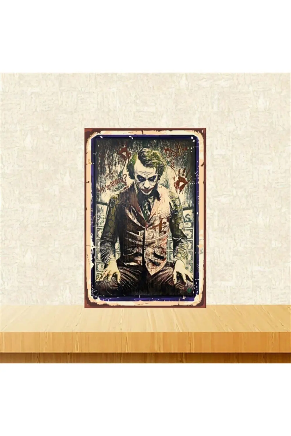 Joker 20-30 Cm Retro Ahşap Tablo Tkfx5834
