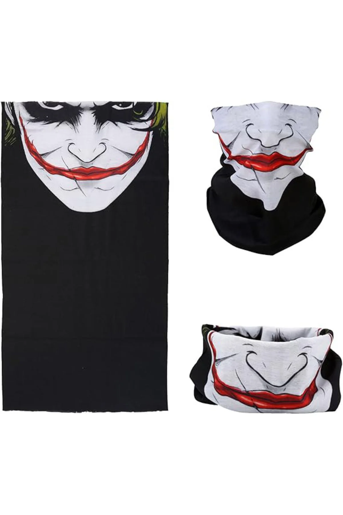 Joker Desenli Çok Amaçlı – Yüz, Boyun ve Bandana Maskesi 5 No
