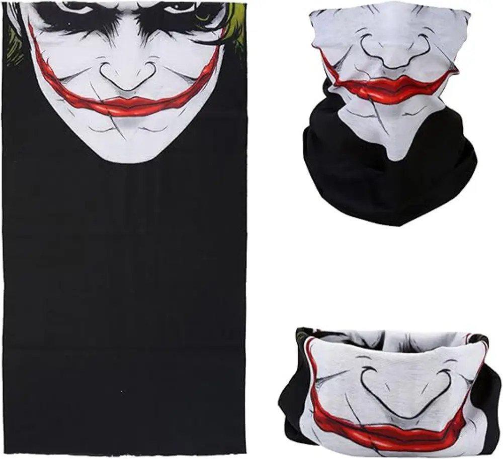 Joker Desenli Çok Amaçlı Buff – Yüz, Boyun ve Bandana Maskesi 5 N