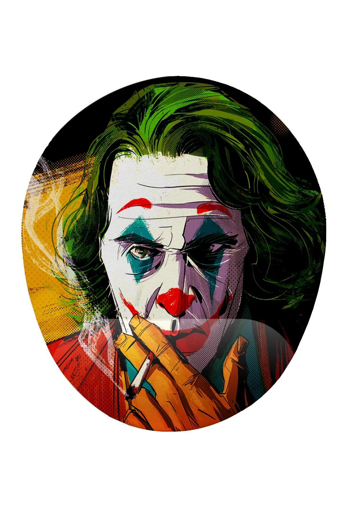Joker Joaquin Phoenix Bilek Destekli Mouse Pad Ergonomik Kaymaz Taban Mousepad Fare Altlığı