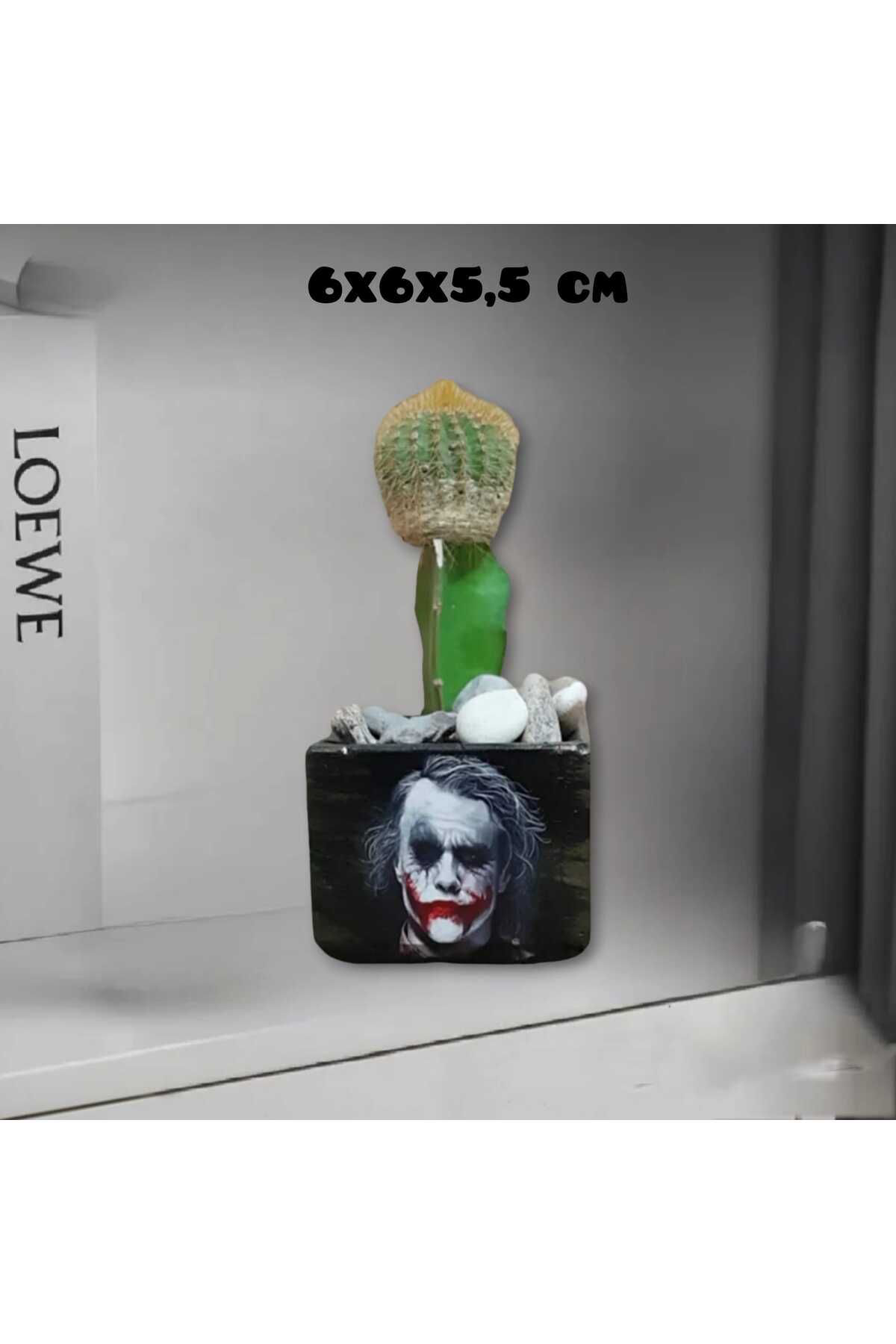 Joker Tasarım Kare Beton Saksı & Kalemlik& Mumluk