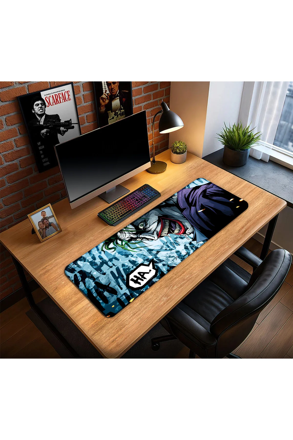 Joker Tasarım Oyun Gaming Klavye Mouse Pad Masa Matı 70x30cm Joker Tasarım Oyun Gaming Klavye Mouse Pad Masa Matı 70x30cm - Görsel 2