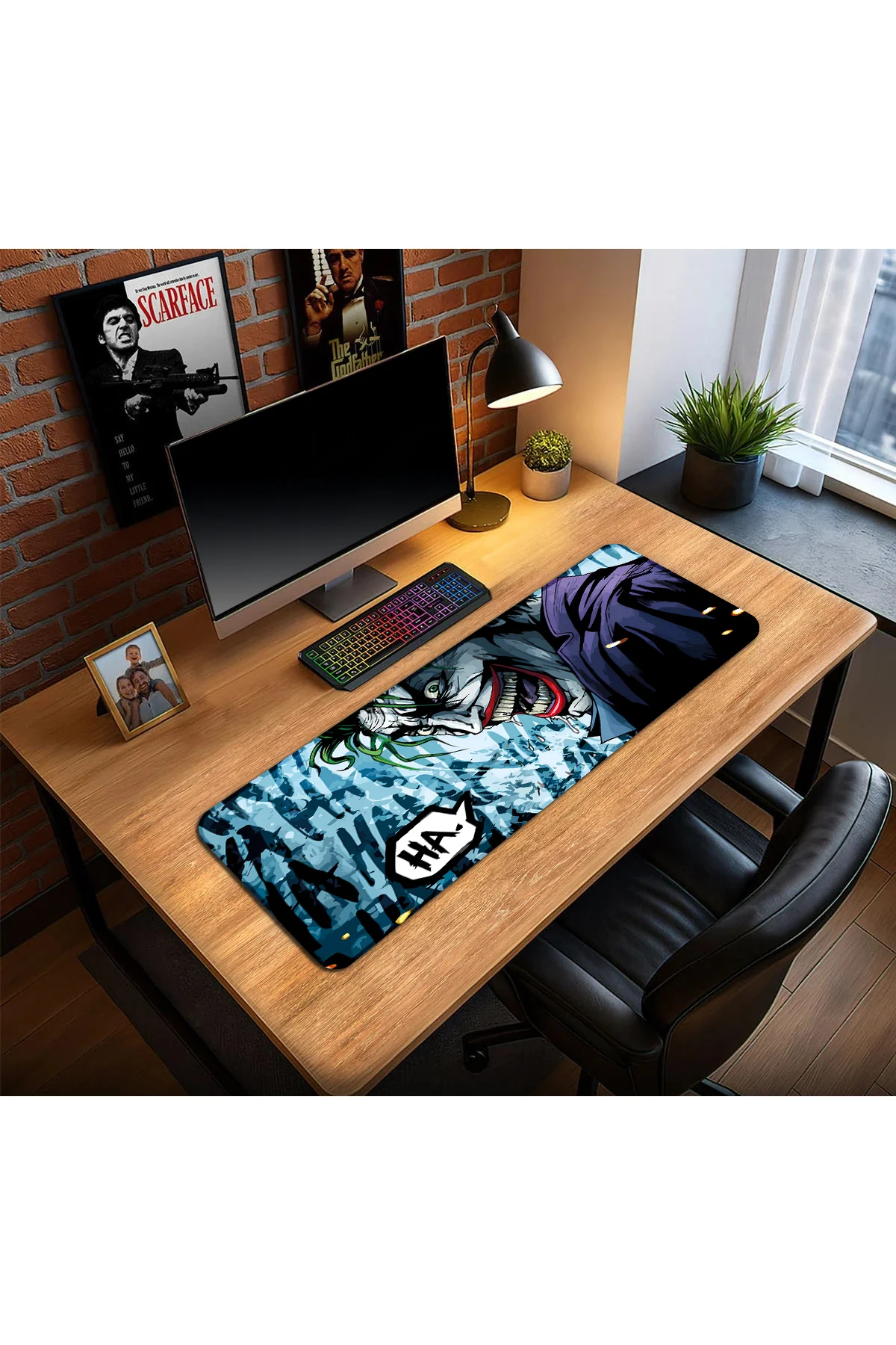 Joker Tasarım Oyun Gaming Klavye Mouse Pad Masa Matı 70x30cm