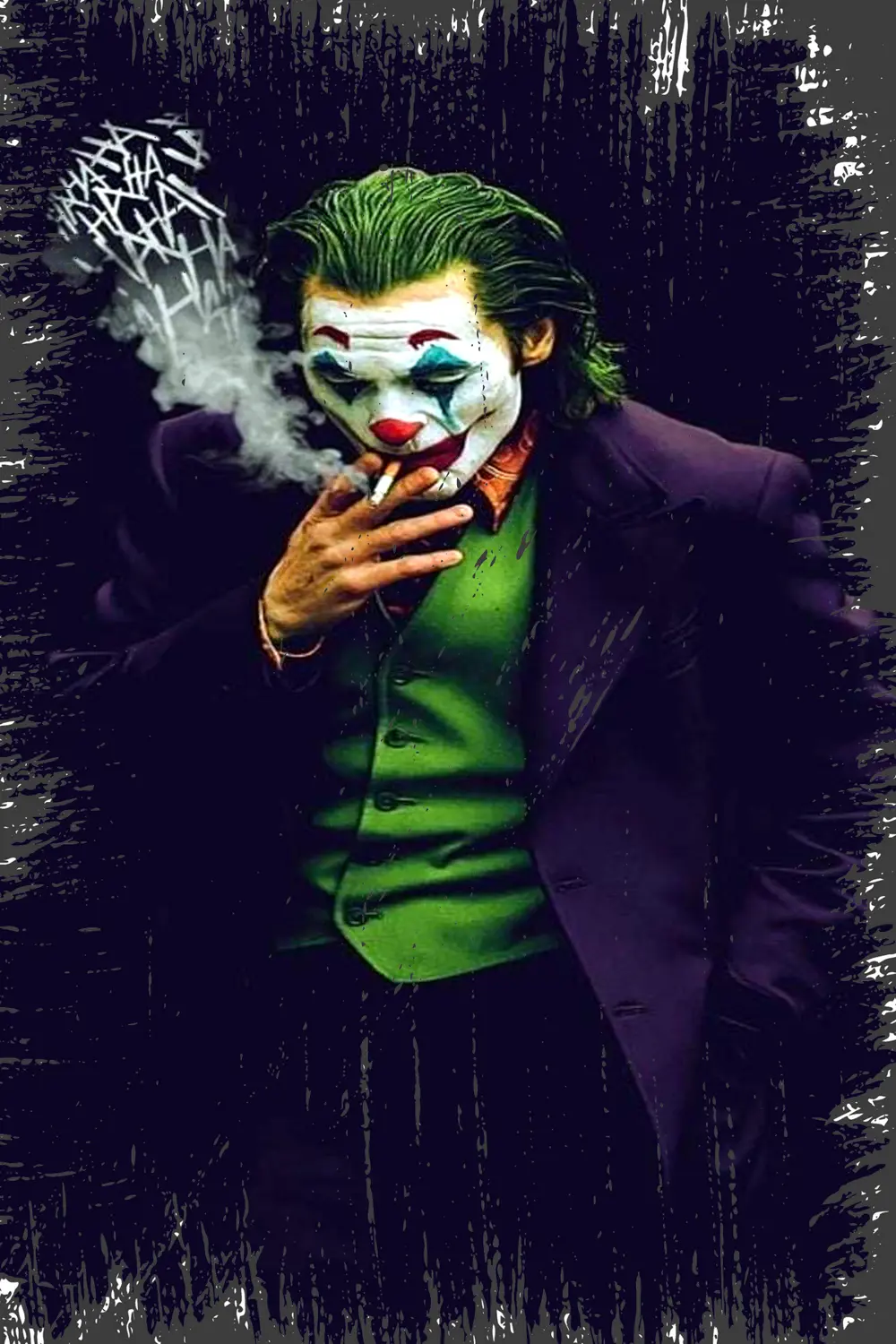 Joker Tasarımlı Ahşap Poster