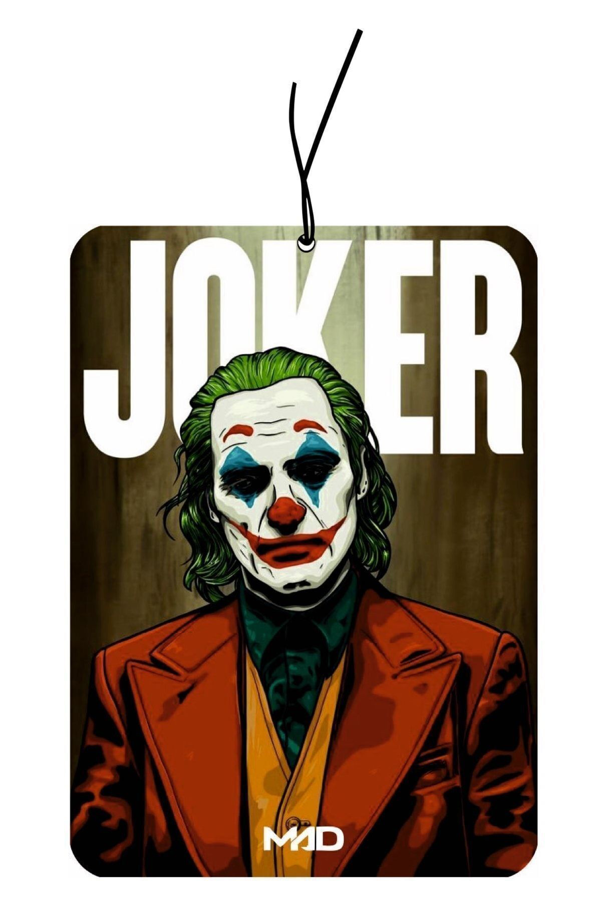 Joker Tasarımlı Dekoratif Çift Yönlü Askılı Araç Kokusu Araç Akse