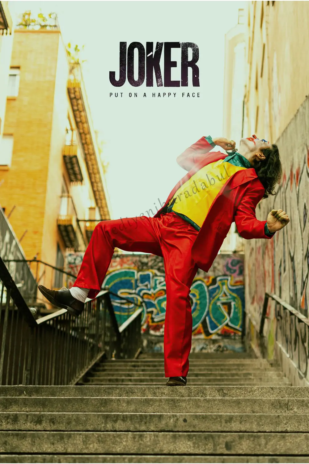 Joker Temalı Ahşap Tablo / Poster