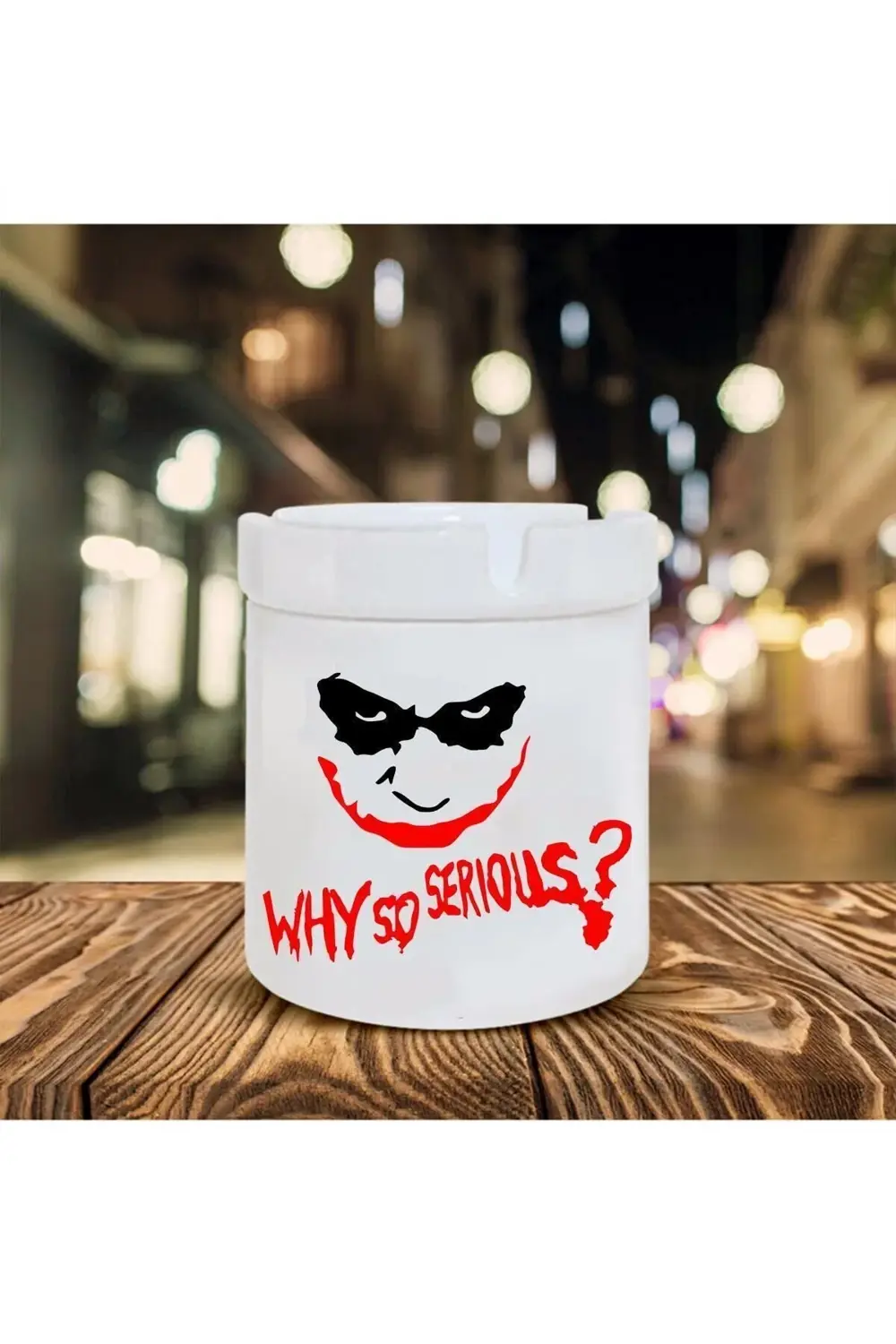 Joker Why So Serious Baskılı Seramik Küllük