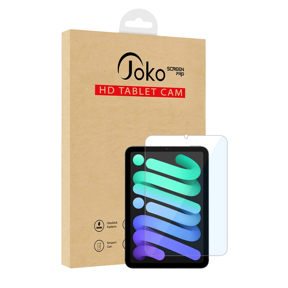 Joko Apple iPad Mini 6 HD Tablet Cam Ekran Koruyucu - Şeffaf Joko Apple iPad Mini 6 HD Tablet Cam Ekran Koruyucu - Şeffaf