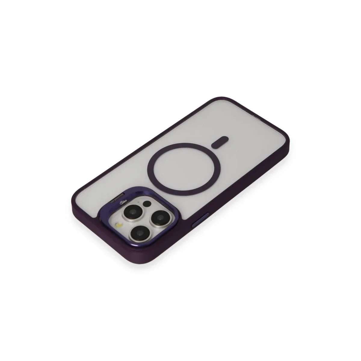 Joko Apple iPhone 14 Pro Kılıf Roblox Lens Magsafe Standlı Kapak - Derin Mor