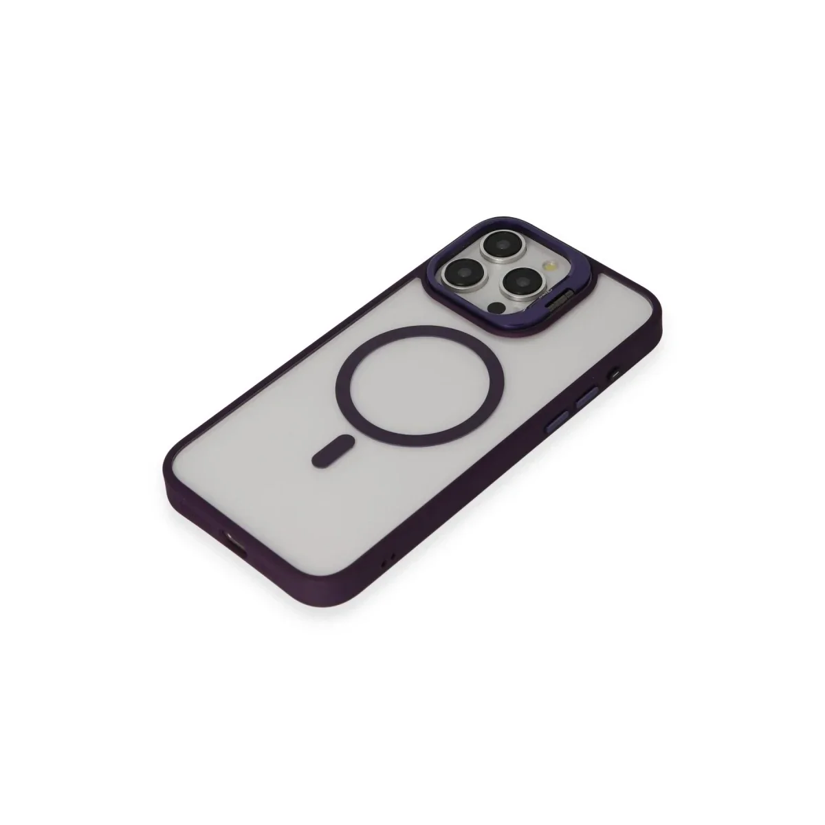 Joko Apple iPhone 14 Pro Kılıf Roblox Lens Magsafe Standlı Kapak - Derin Mor
