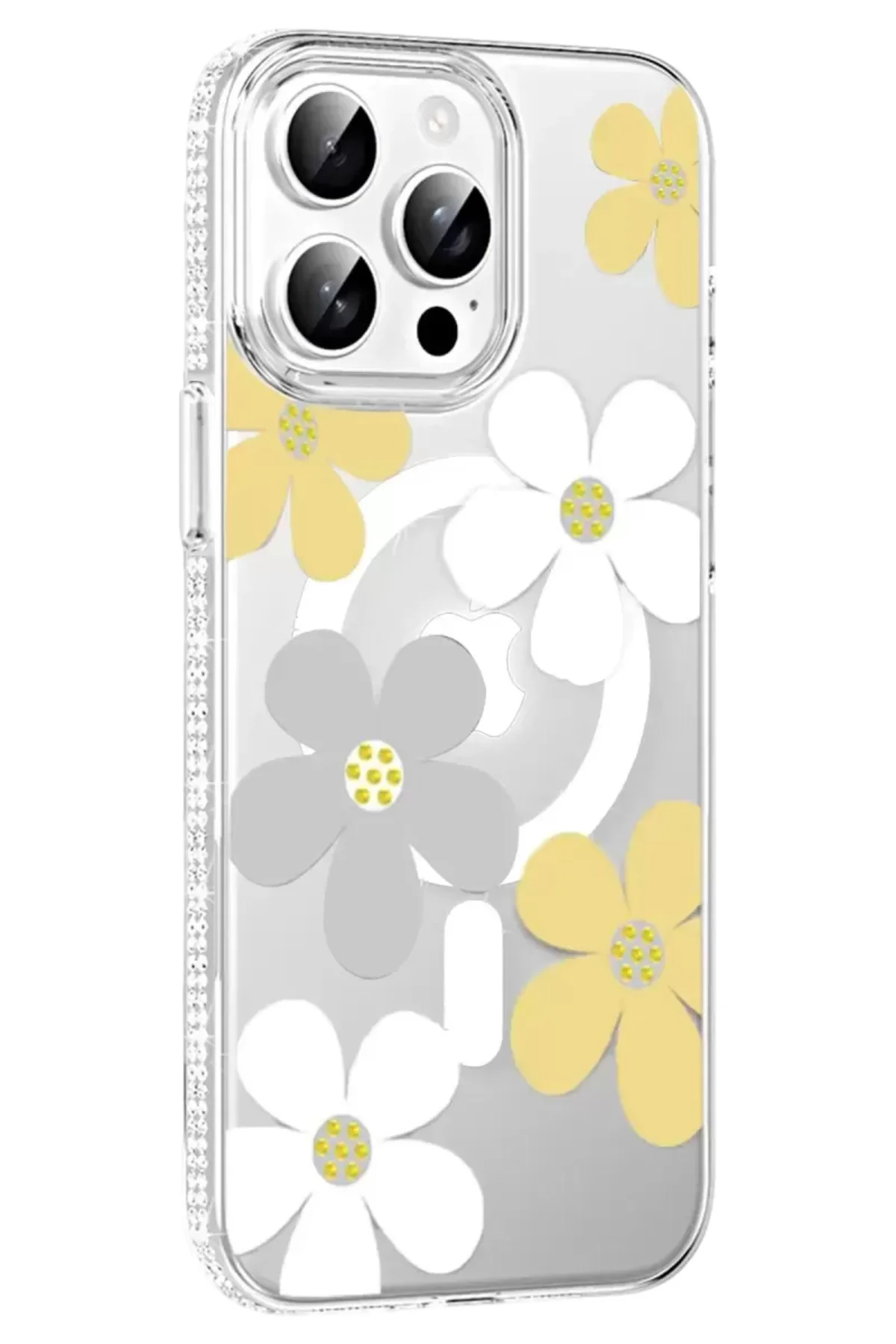 Joko Apple İphone 14 Pro Max Floral Magsafe Kapak - Sarı