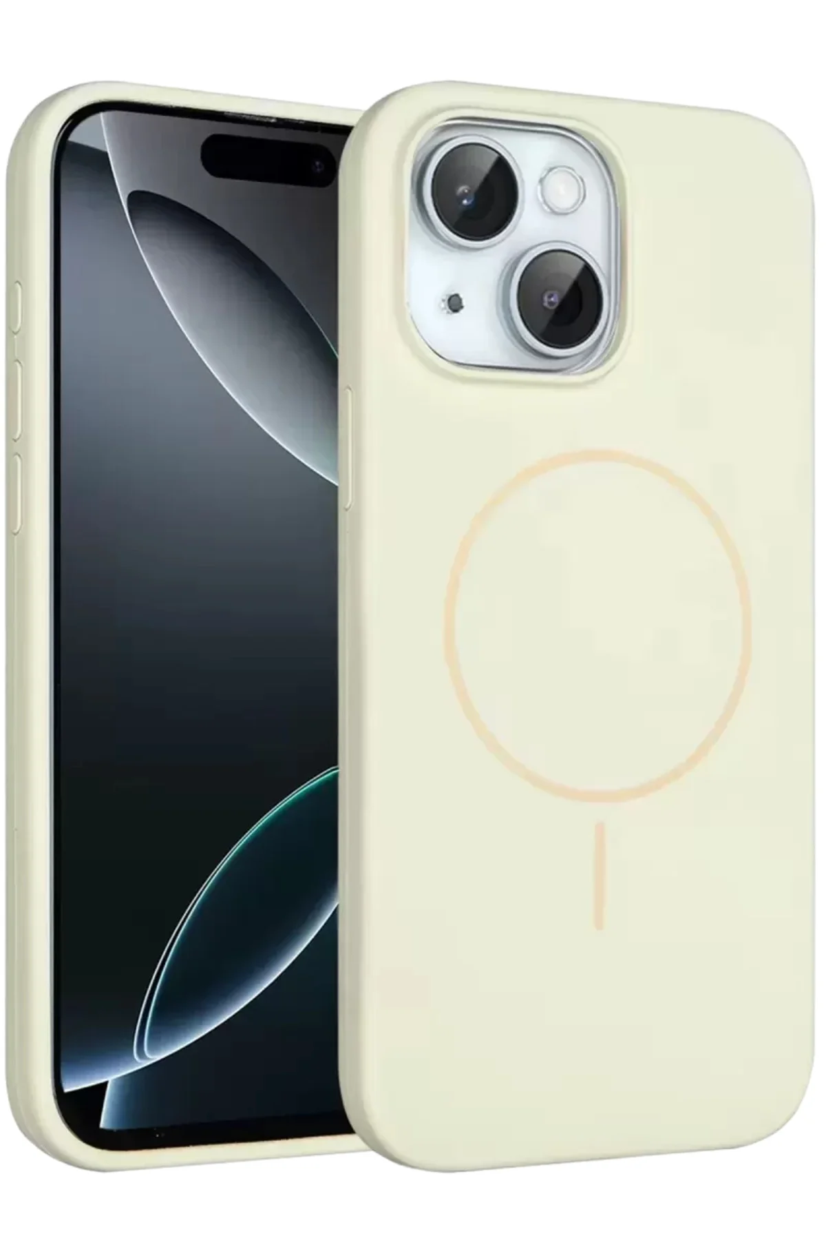 Joko Apple İphone 14 Kılıf Jully Magsafe Kapak - Bej