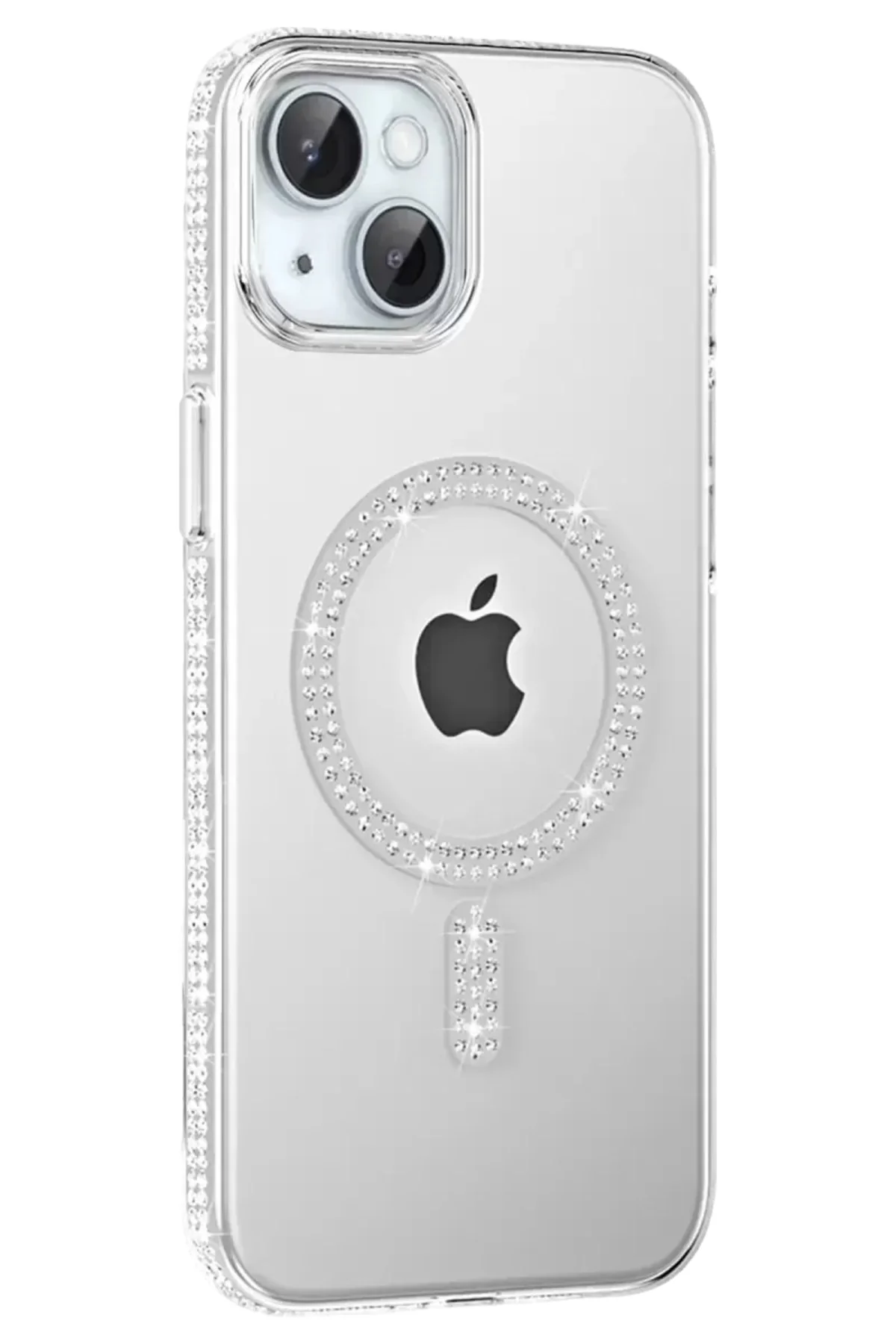 Joko Apple İphone 14 Move Taşlı Magsafe Kapak - Natural Grey