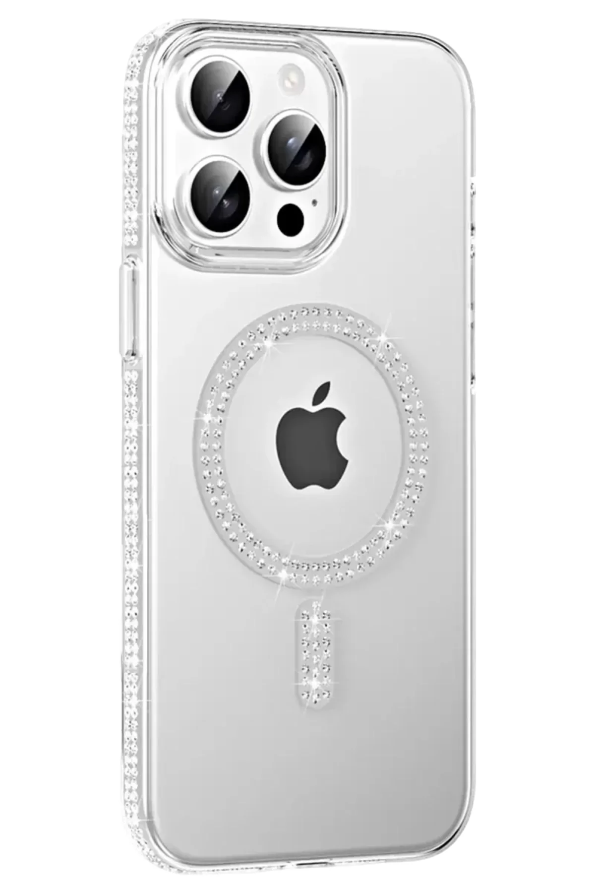 Joko Apple İphone 14 Pro Max Move Taşlı Magsafe Kapak - Natural Grey