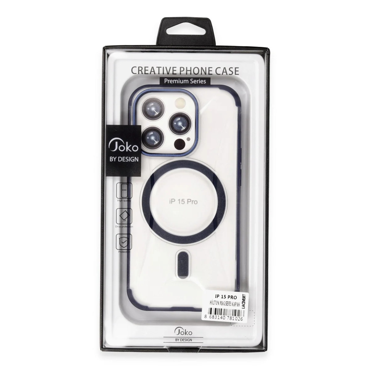 Joko Apple İphone 15 Pro Hilton Magsafe Kapak - Lacivert Joko Apple İphone 15 Pro Hilton Magsafe Kapak - Lacivert