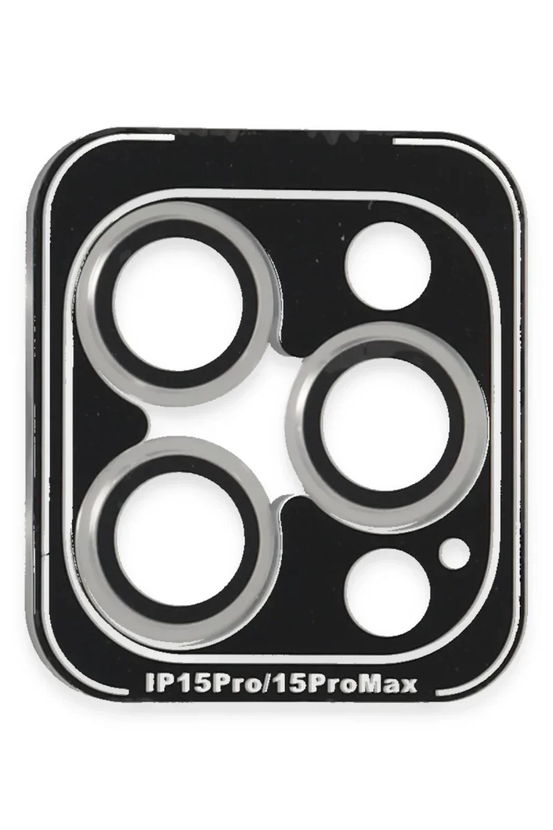 Joko Apple iPhone 15 Pro Max PVD Metal Kamera Lens - Gümüş Joko Apple iPhone 15 Pro Max PVD Metal Kamera Lens - Gümüş