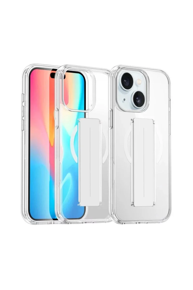 Joko Apple iPhone 15 Kılıf Alfa Magsafe Standlı Kapak - Şeffaf Joko Apple iPhone 15 Kılıf Alfa Magsafe Standlı Kapak - Şeffaf