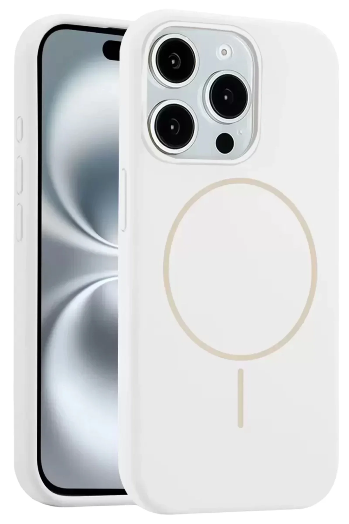 Joko Apple İphone 15 Pro Max Kılıf Jully Magsafe Kapak - Beyaz