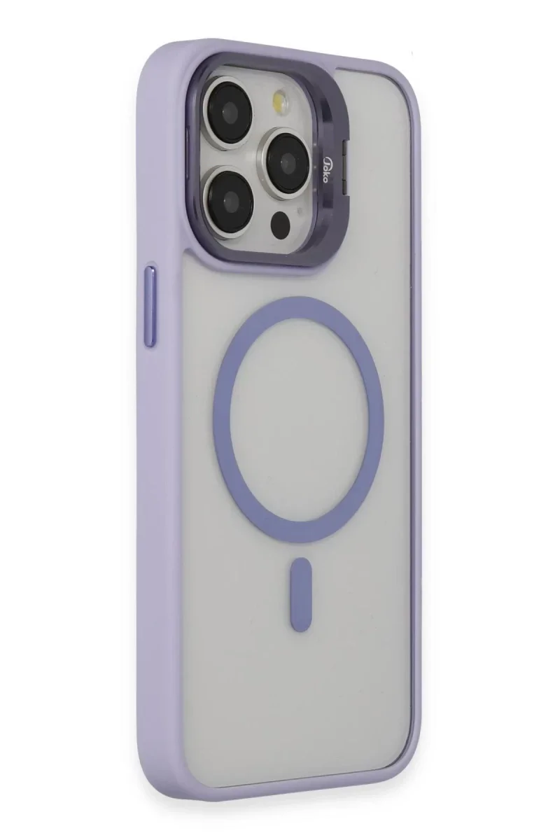 Joko Apple iPhone 15 Pro Max Kılıf Roblox Lens Magsafe Standlı Kapak - Lila