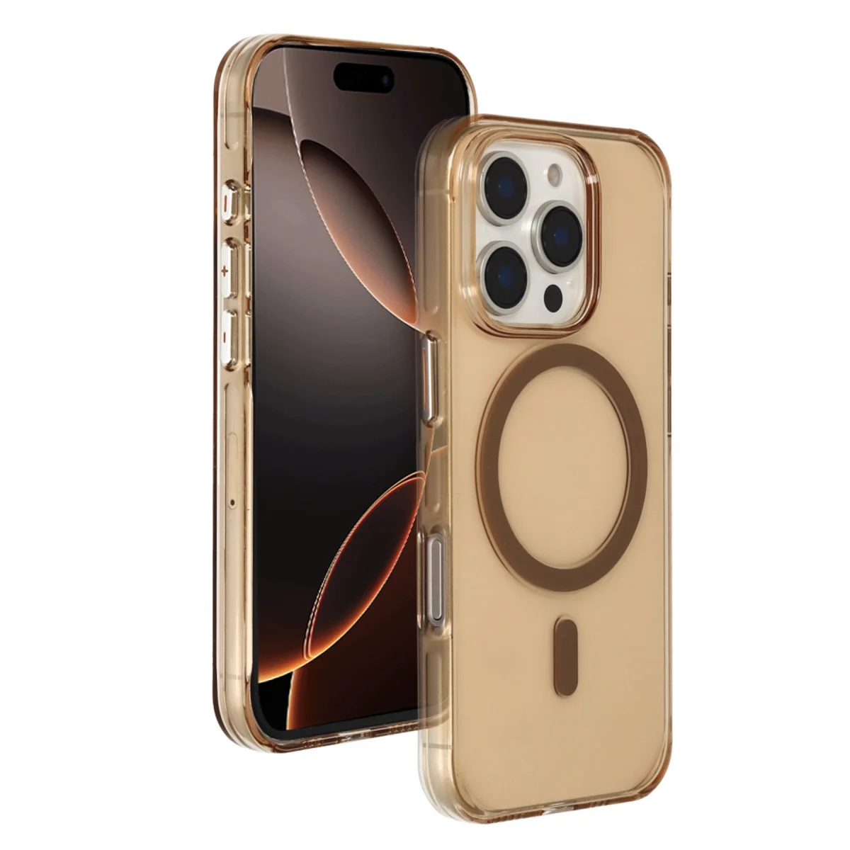 Joko Apple İphone 16 Pro Max Gleam Pc Sert Magsafe Kılıf - Şeffaf-gold Joko Apple İphone 16 Pro Max Gleam Pc Sert Magsafe Kılıf - Şeffaf-gold