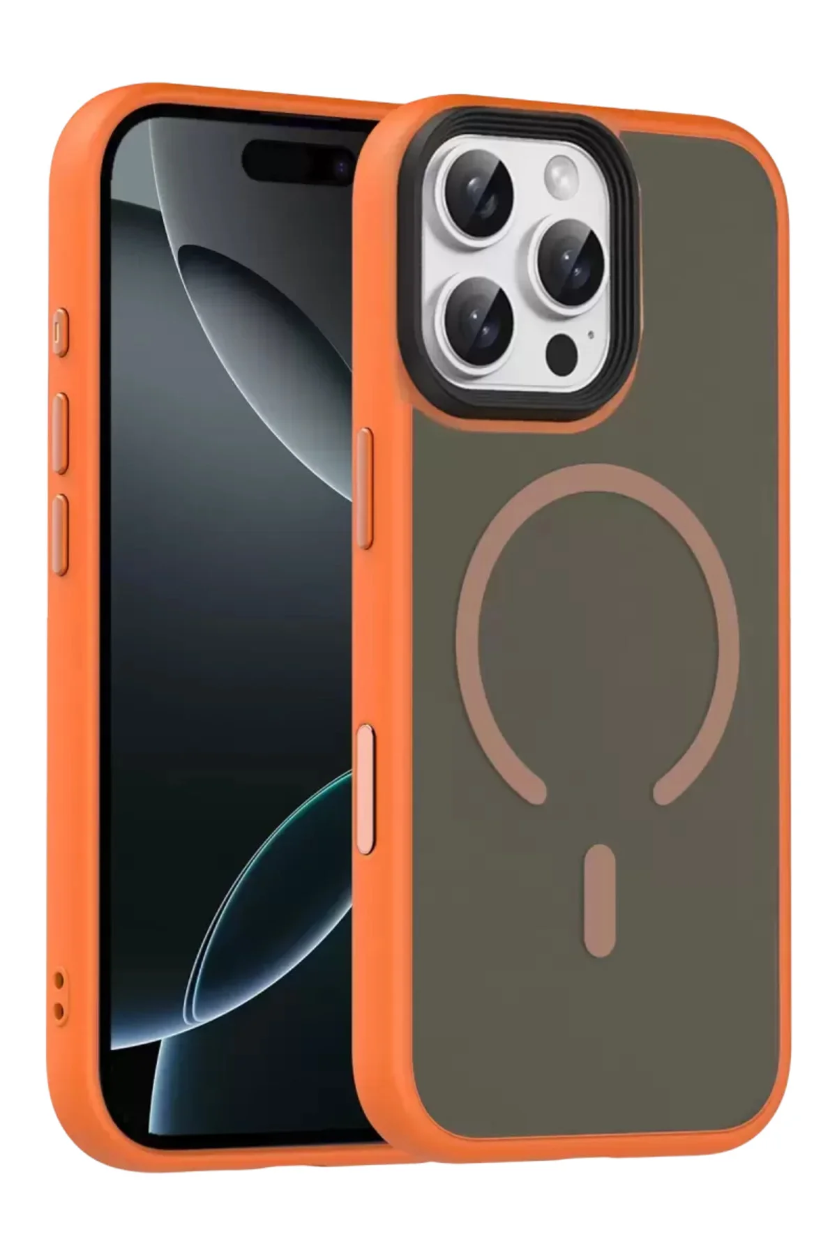 Joko Apple İphone 16 Pro Max Megane Magsafe Kapak - Turuncu