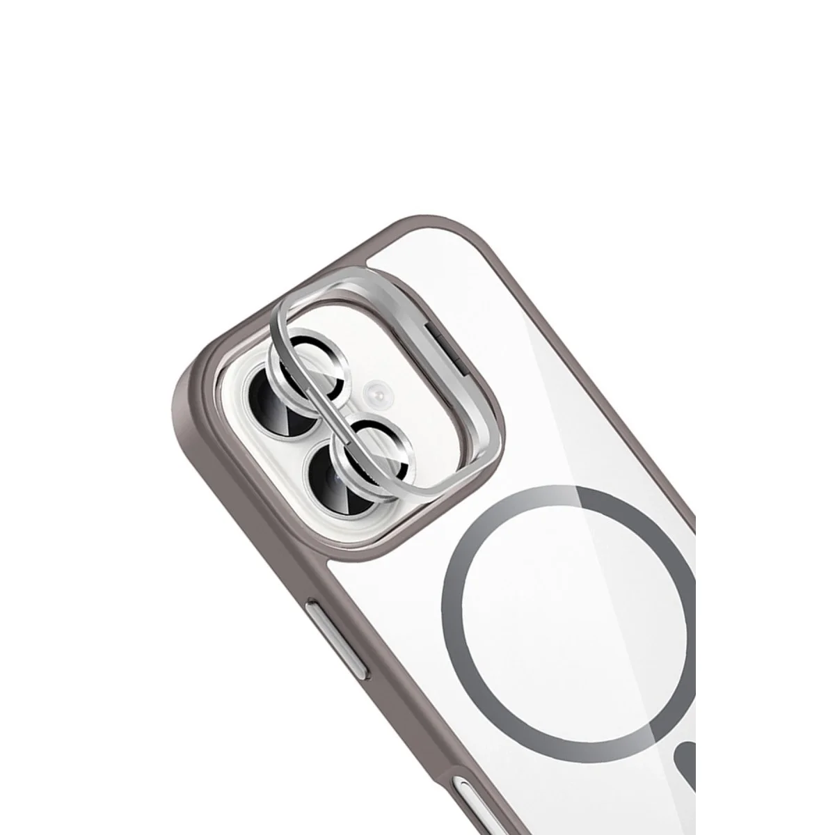 Joko Apple İphone 16 Plus Remim Lensli Magsafe Standlı Kapak - Titan Gri Joko Apple İphone 16 Plus Remim Lensli Magsafe Standlı Kapak - Titan Gri