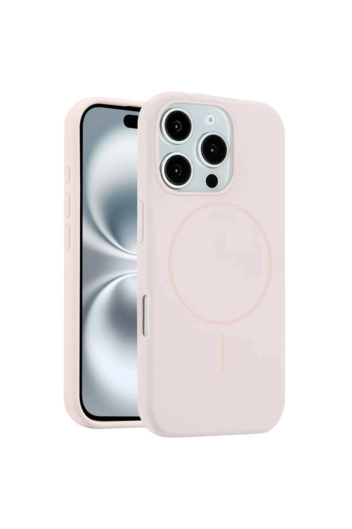 Joko Apple İphone 16 Pro Kılıf Jully Magsafe Kapak - Pudra Joko Apple İphone 16 Pro Kılıf Jully Magsafe Kapak - Pudra