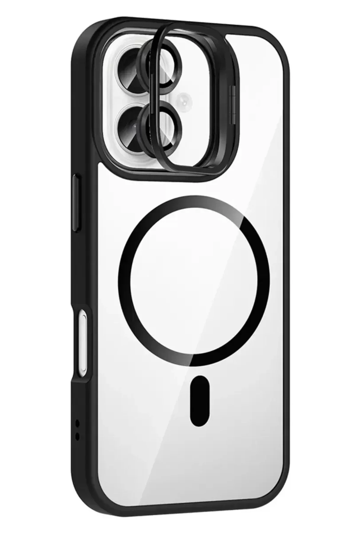 Joko Apple İphone 16 Plus Remim Lensli Magsafe Standlı Kapak - Siyah