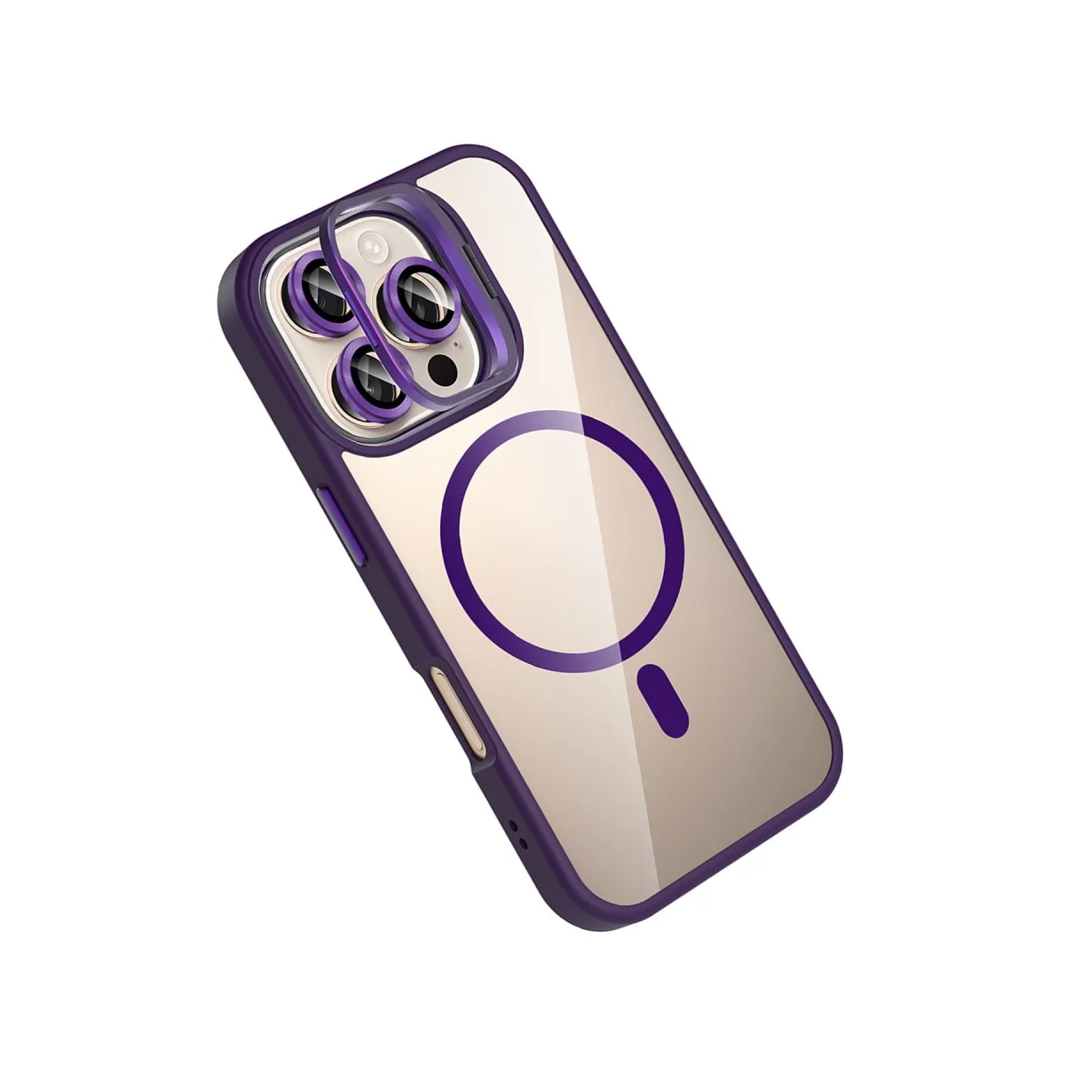 Joko Apple İphone 16 Pro Max Remim Lensli Magsafe Standlı Kapak - Derin Mor Joko Apple İphone 16 Pro Max Remim Lensli Magsafe Standlı Kapak - Derin Mor