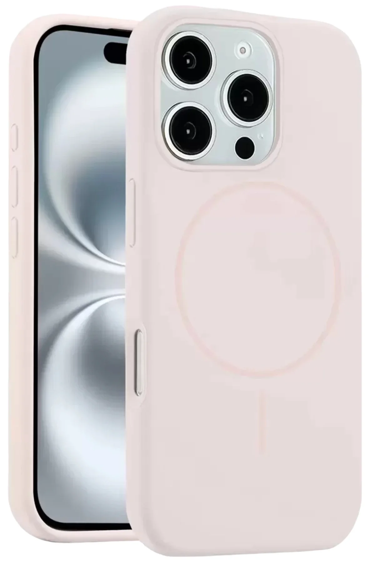 Joko Apple İphone 16 Pro Max Kılıf Jully Magsafe Kapak - Pudra