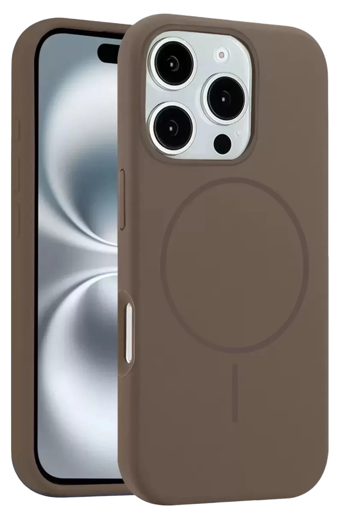 Joko Apple İphone 16 Pro Max Kılıf Jully Magsafe Kapak - Kahverengi