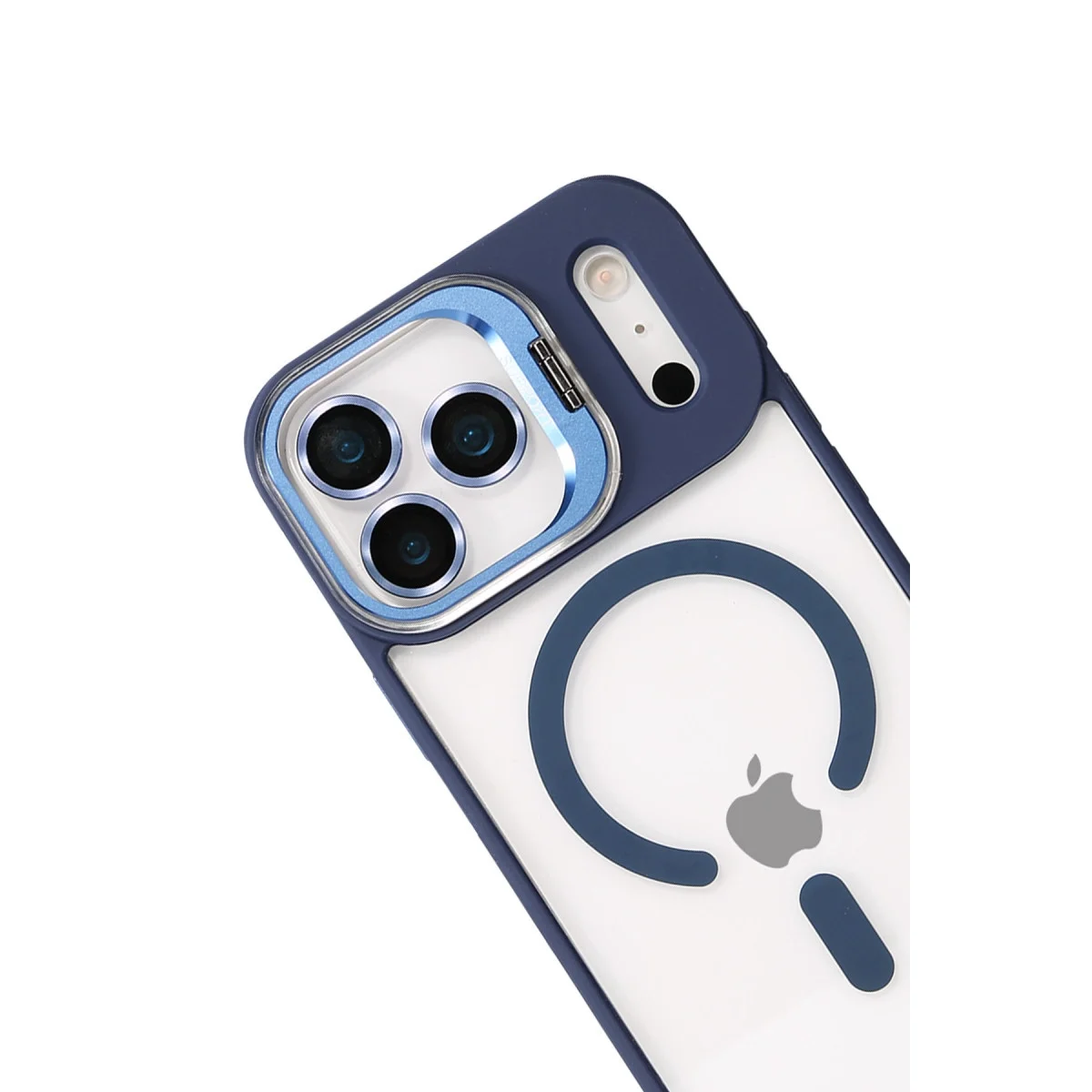 Joko Apple İphone 17 Pro Max Remim Lensli Magsafe Standlı Kapak - Lacivert