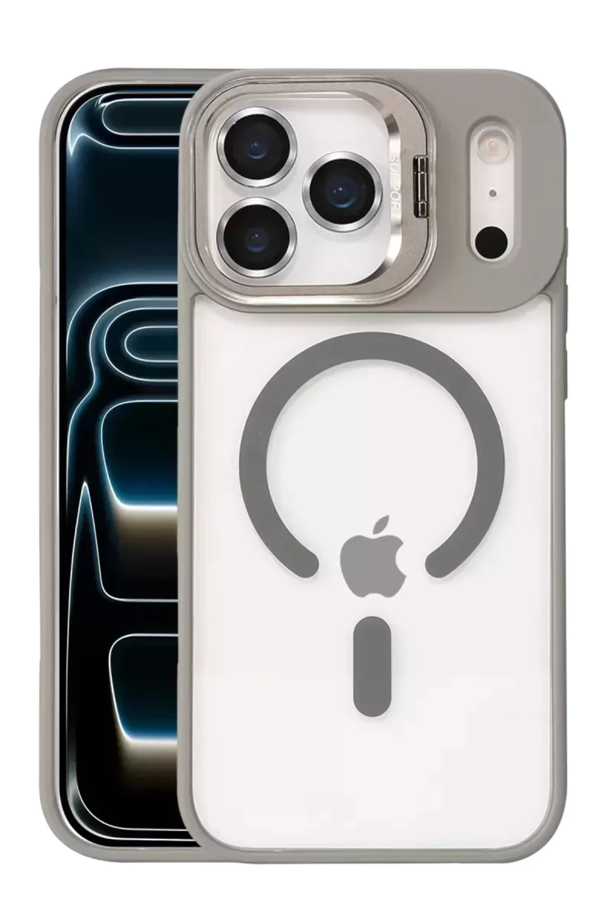 Joko Apple İphone 17 Pro Max Remim Lensli Magsafe Standlı Kapak -