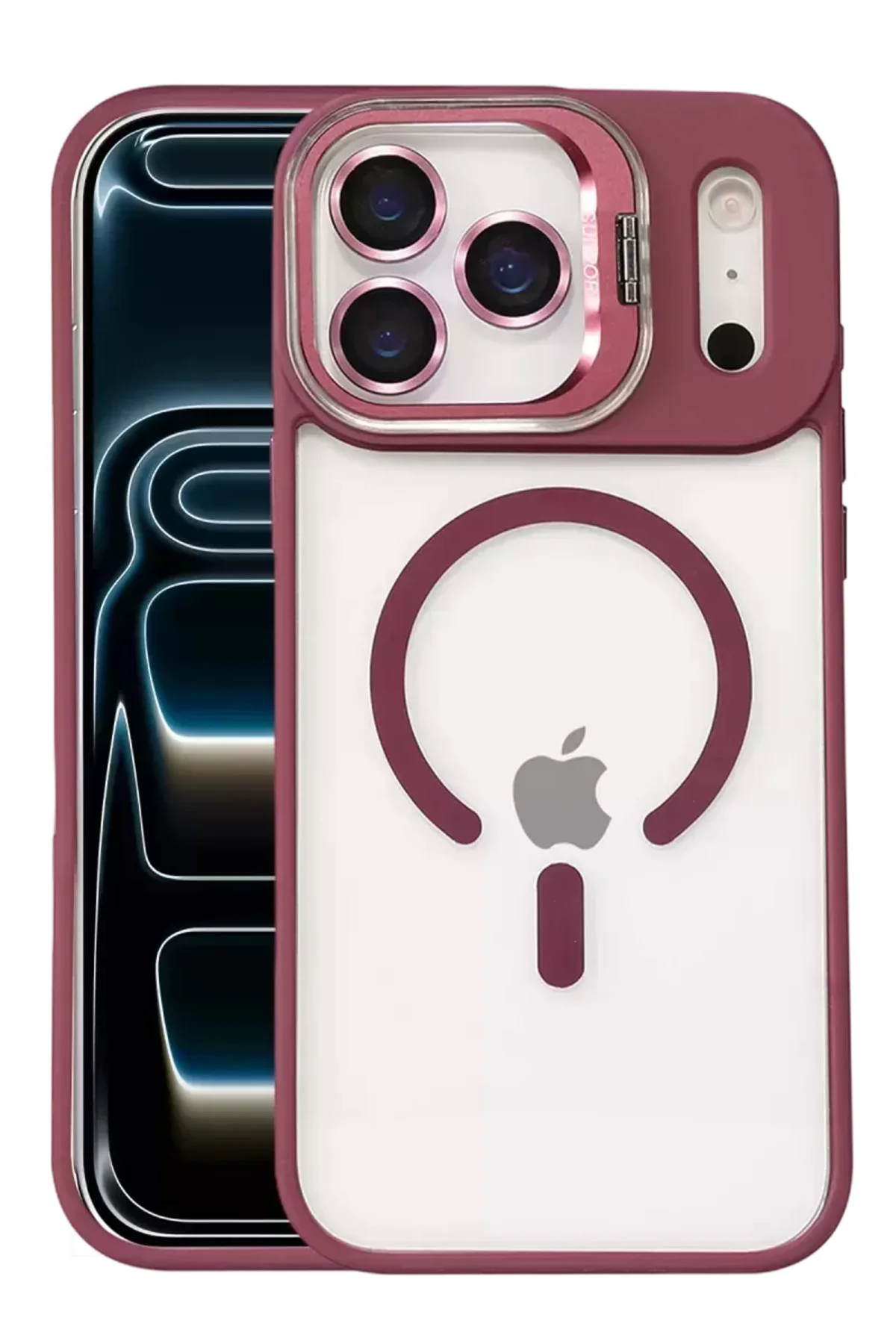 Joko Apple İphone 17 Pro Max Remim Lensli Magsafe Standlı Kapak -