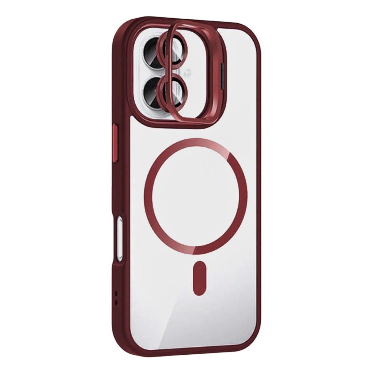 Joko Apple İphone 17 Remim Lensli Magsafe Standlı Kapak - Bordo Joko Apple İphone 17 Remim Lensli Magsafe Standlı Kapak - Bordo